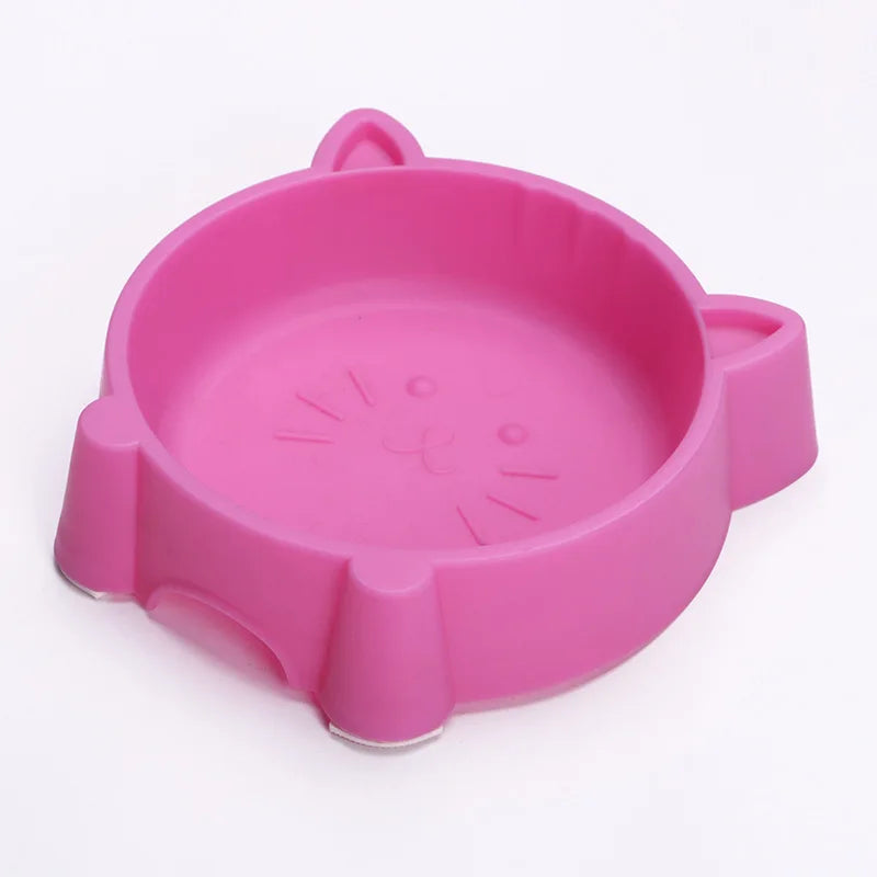 Load image into Gallery viewer, 1Pcs Pet Bowl Feeders Creative Non-Slip Portable Plastic Cute Cat Face Multipurpose Cat Bowl Dog Bowls Water Bowls Pet Supplies
