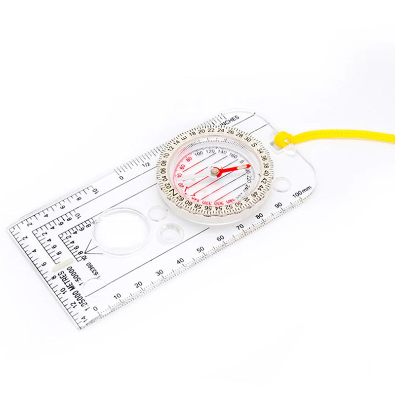 Load image into Gallery viewer, 1~10PCS Drawing Scale Compass Navigation Map Reading Ruler Outdoor Camping Hiking Pointing Guide Portable Handheld Compass
