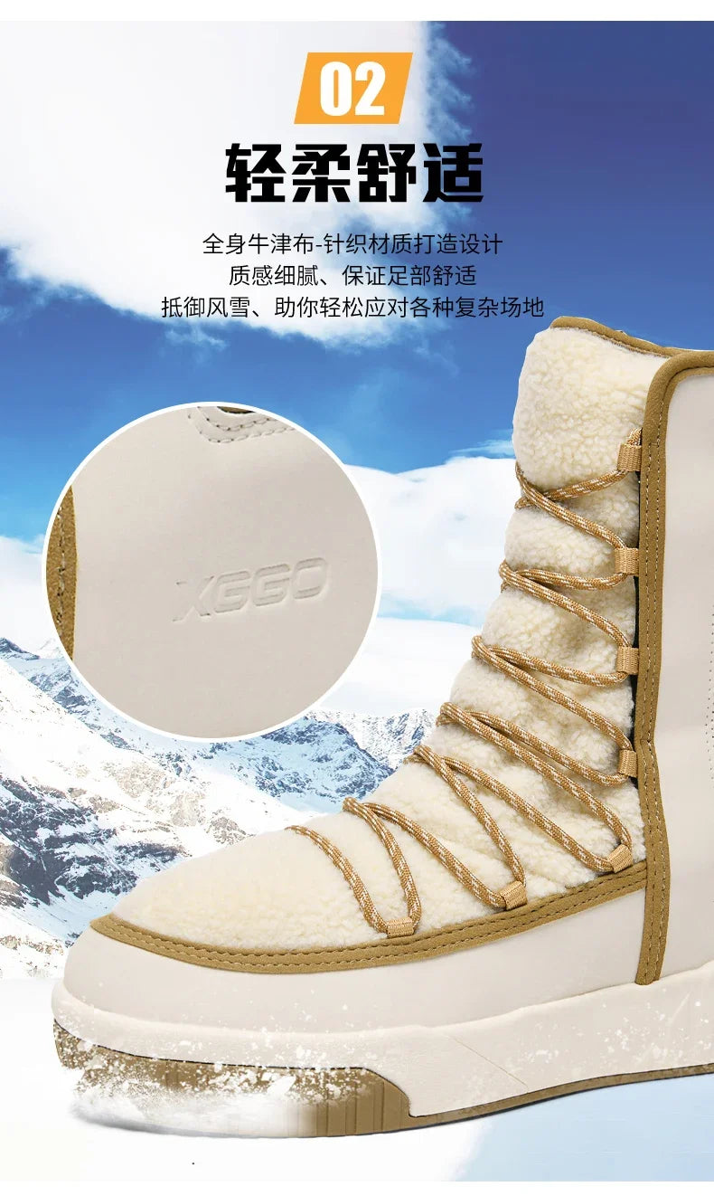 Load image into Gallery viewer, XIANG GUAN Outdoor Cold Resistant Hiking shoesTrainers Winter Women Snow Boots waterproof Mountain shoes Camping Casual sneakers
