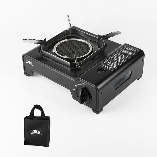 BRS Quick Heat Wind-Resistant Infrared Cartridge Gas Camping Stove | Portable Burner