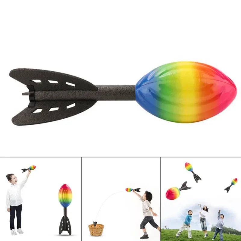 Load image into Gallery viewer, Foam Hand Throwing Rocket Toy – Outdoor Fun for Kids &amp; Family Bonding
