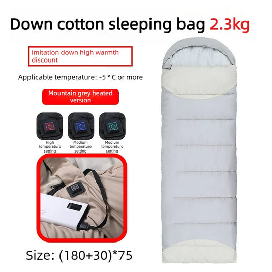 USB Electric Heated Sleeping Bag | 3-Level Heat Control | Machine Washable