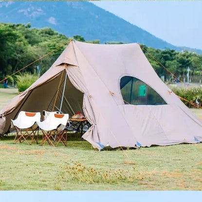 Load image into Gallery viewer, Double-Peak All-Weather Base Camp Shelter | A-Frame Tent with Cloud Cover Canopy
