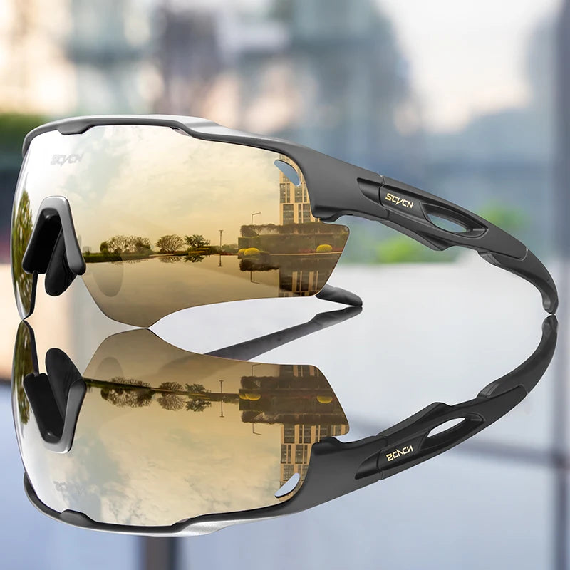 Load image into Gallery viewer, SCVCN UV400 Cycling Sunglasses – Polarized, Photochromic, and Built for Performance
