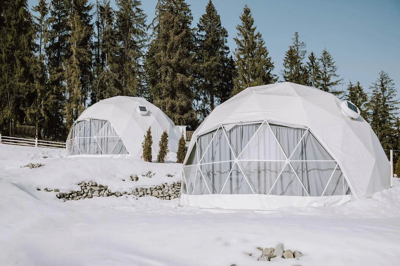 Load image into Gallery viewer, Geodesic Dome Manor greenhouse Tent Leisure Resort Vacation Outdoor Glamping Round Tent Transparent Starry Sky Luxury Hotel Dome
