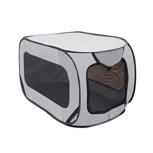 Foldable Pop-Up Dog Travel Crate Soft-Sided Pet Carrier Tent for Small Dogs & Cats