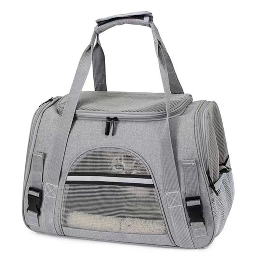 Adjustable Convenient Spacious Soft-Sided Pet Carrier Backpack - Comfortable for Small Dogs and Cats on Long Journeys - Effortle