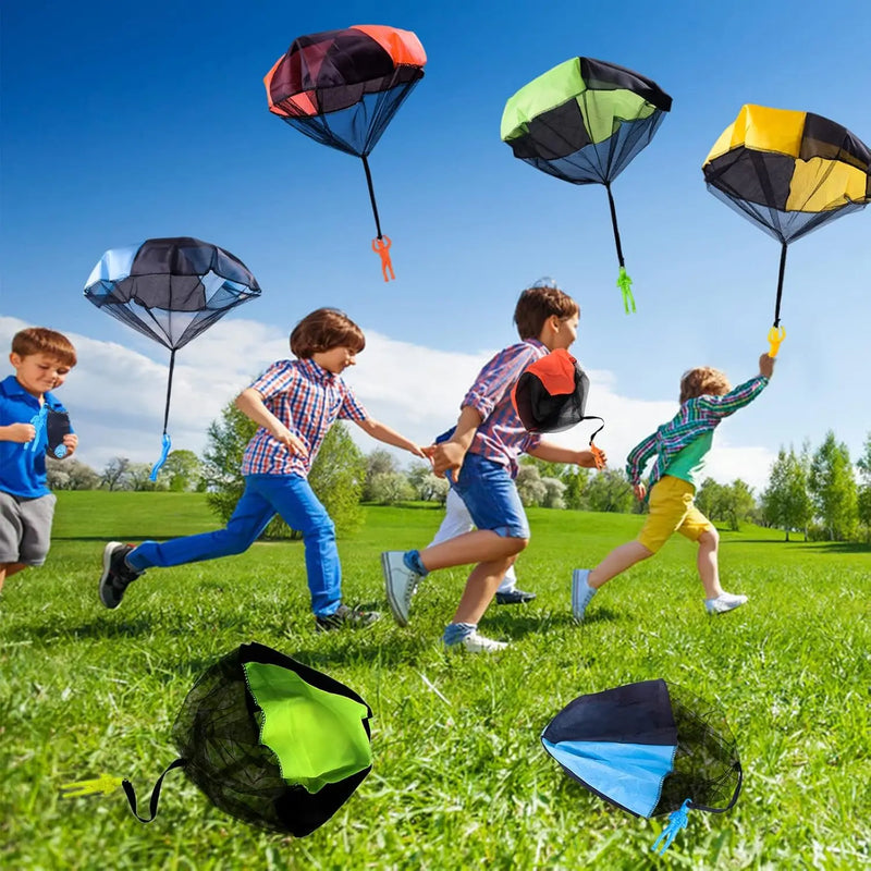 Load image into Gallery viewer, Parachute Figures Throwing Toy – 2/4/6/12 PCS Hand-Throw Army Parachute Set for Kids

