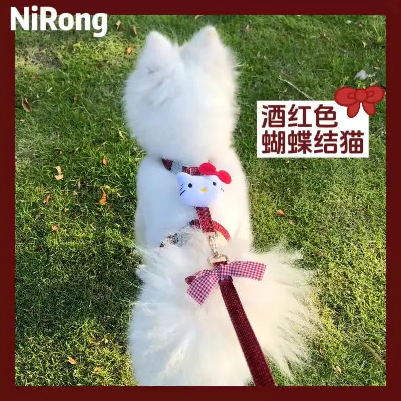 Load image into Gallery viewer, Sanrio Hello Kitty Kuromi My melody pet leash anime dog leash kawaii anti-loosening leash cat cute pet carrier gift wholesale
