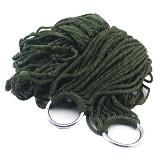 2025 Portable Outdoor Sport Hammock – Lightweight Nylon Mesh Hanging Bed for Camping, Garden, Beach, or Travel