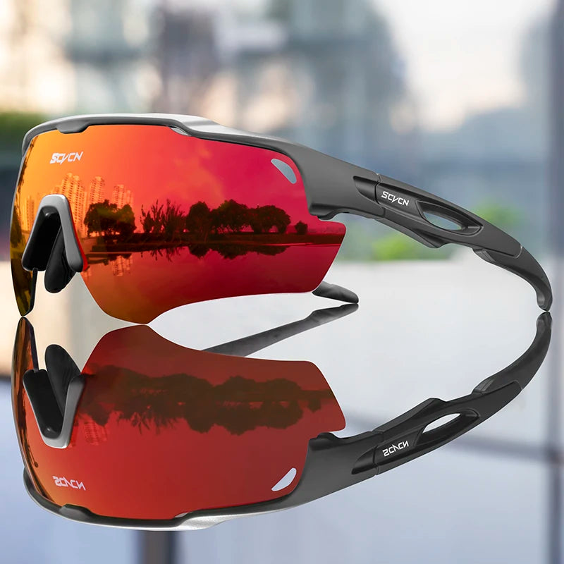 Load image into Gallery viewer, SCVCN UV400 Cycling Sunglasses – Polarized, Photochromic, and Built for Performance
