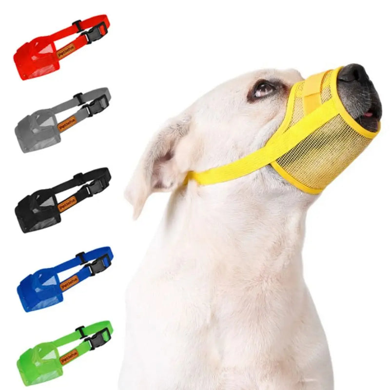 Load image into Gallery viewer, 1pc Anti Barking Dog Muzzle for Small Large Dogs Mesh Breathable Pet Adjustable Mouth Muzzles Dogs Nylon Straps Dog Accessories
