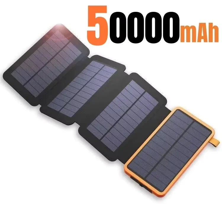 Load image into Gallery viewer, 200000mAh Solar Power Bank | Foldable Solar Panel Charger | Portable Outdoor Camping Battery Pack
