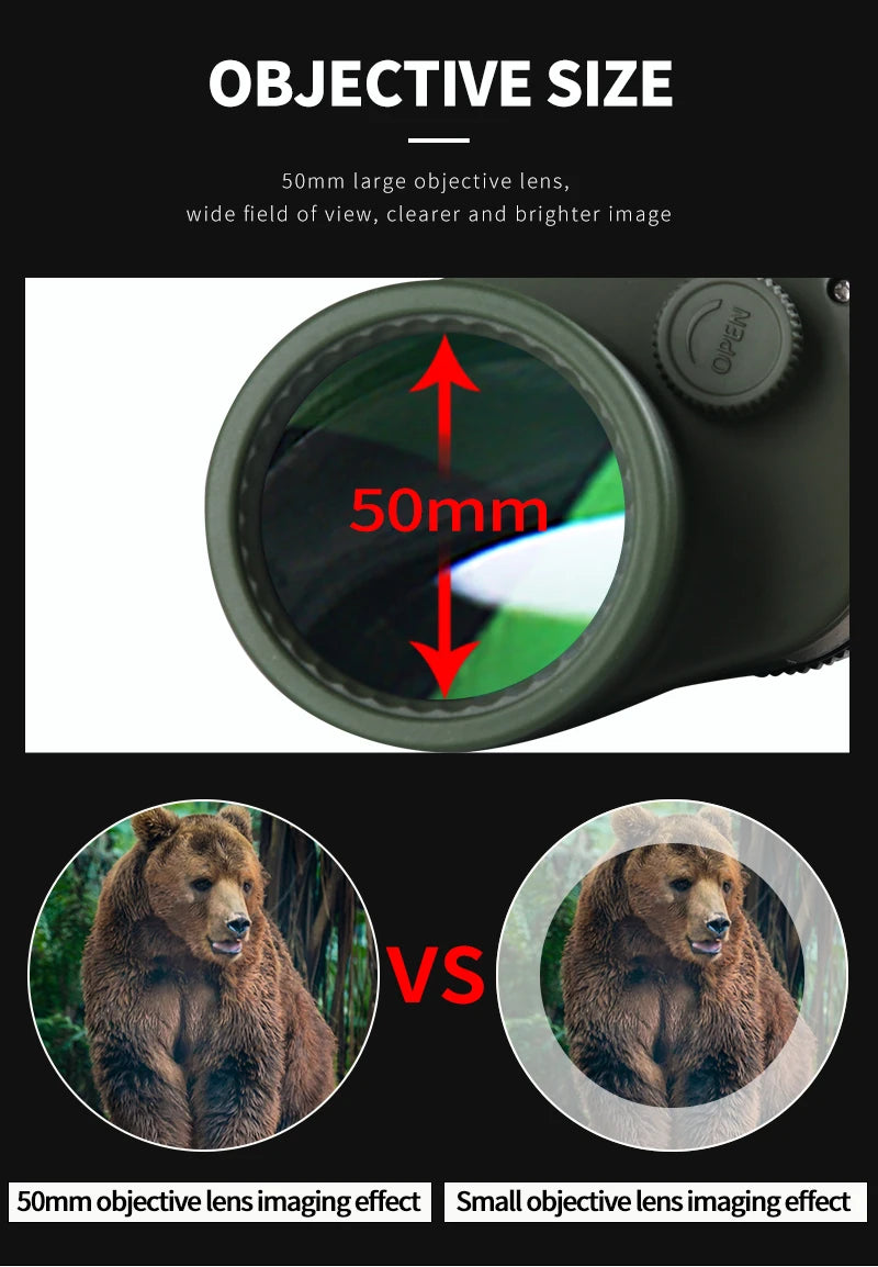 Load image into Gallery viewer, waterproof 10X50 binoculars with compass rangefinder binoculars telescope
