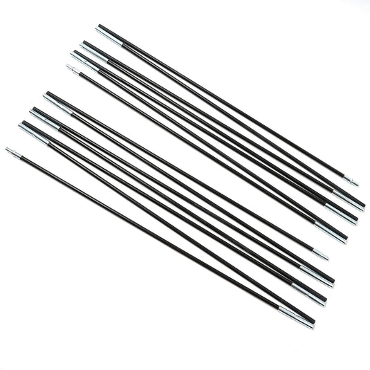 1 Pair 3/3.3/4/4.48/4.9m Fiberglass Tent Rod Camping Tent Pole Bars Support Rods Awning Frames Kit Hiking Travel Canopies Parts