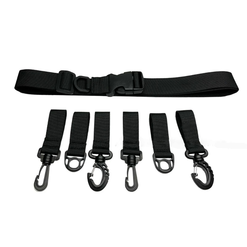 Load image into Gallery viewer, Fishing Accessories Fighting Belt Wader Straps D-ring and Hook Fit Waist Belts
