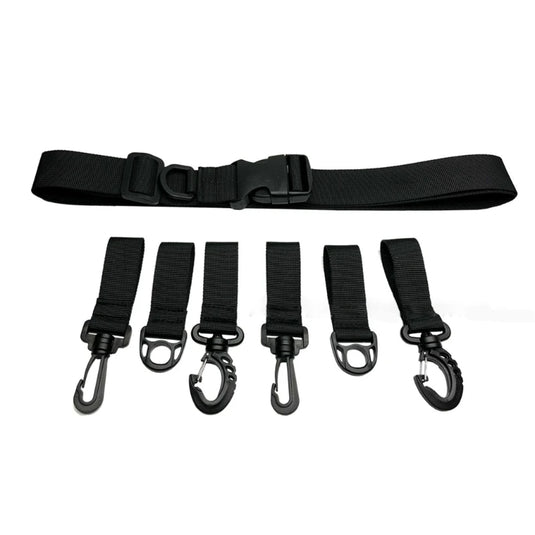 Fishing Accessories Fighting Belt Wader Straps D-ring and Hook Fit Waist Belts