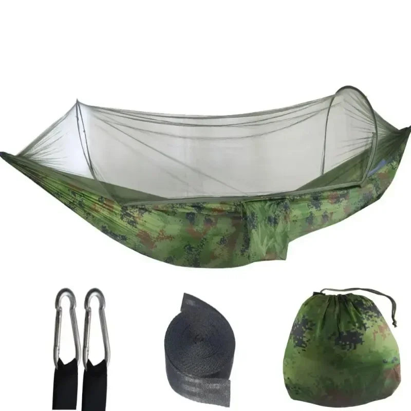 Load image into Gallery viewer, Portable Camping Hammock with Mosquito Net – 250x120cm Lightweight Sleeping Tent

