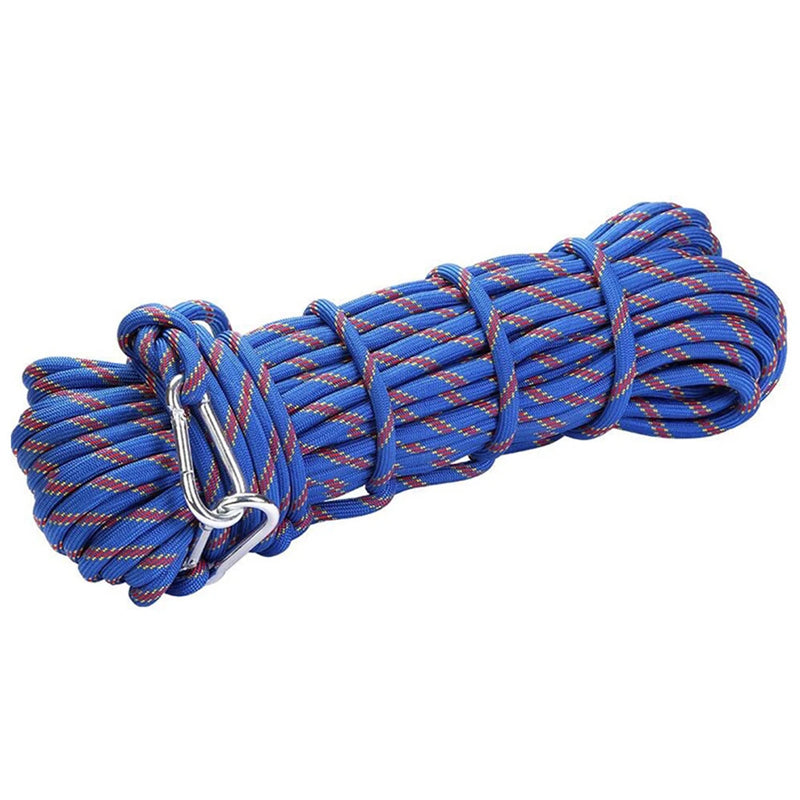 Load image into Gallery viewer, Safety Rope Rock Climbing Rope 10M 10mm Equipment Polyester Red/Bule Static Thick Knit Tree Wall High Performance
