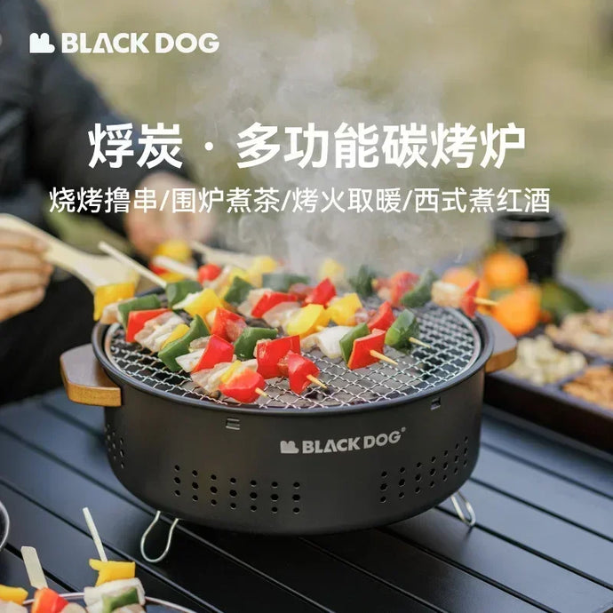 Black DOG Portable Camping Stove Stand Barbecue Accessory Wildsea Outdoor Bbq Wood Burning Stove Backpacking Burner Tourist