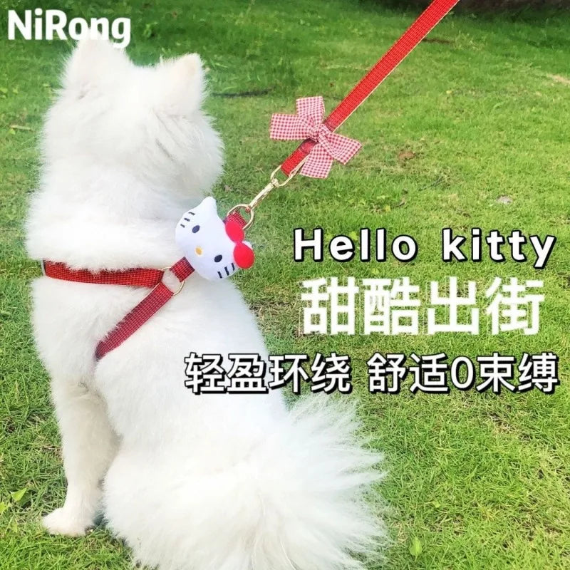 Load image into Gallery viewer, Sanrio Hello Kitty Kuromi My melody pet leash anime dog leash kawaii anti-loosening leash cat cute pet carrier gift wholesale
