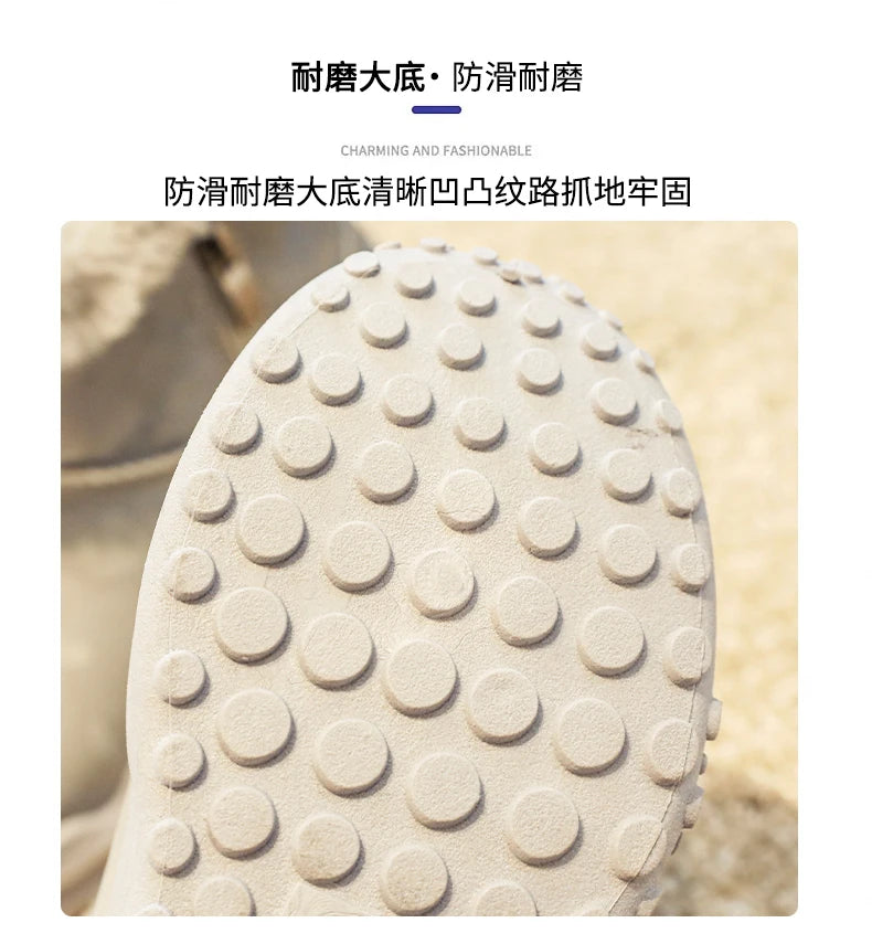 Load image into Gallery viewer, Furry Children Snow Boots Fashion Camouflage Girl Boy Velvet Thickened Non-slip Wear-resistant Elastic Comfort Child Cotton Shoe
