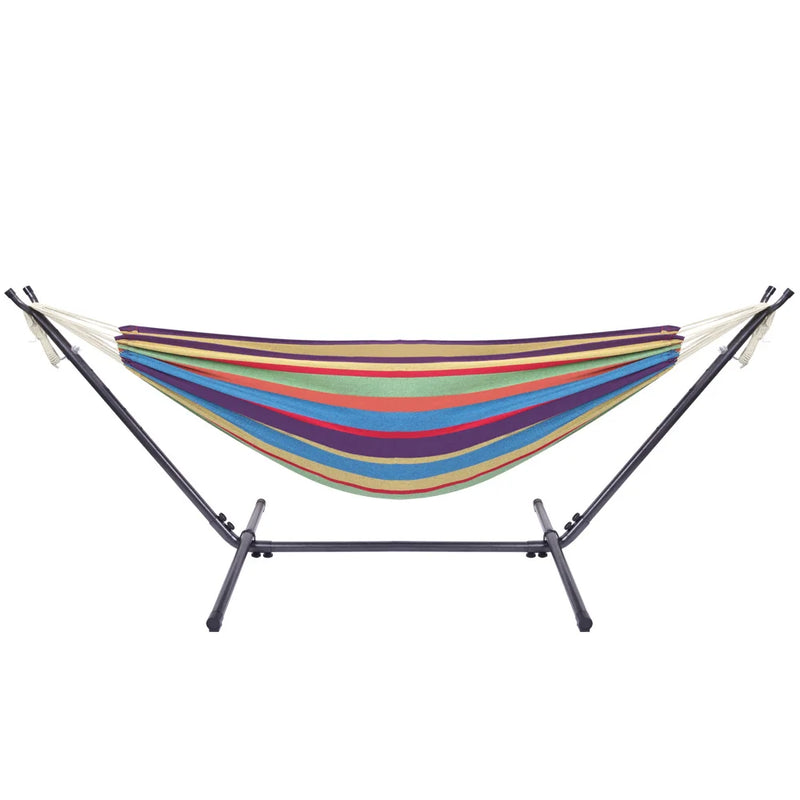 Load image into Gallery viewer, Free shipping Hammock &amp; Steel Frame Stand Swing Chair Home/Outdoor Backyard Garden Camp Sleep YJ
