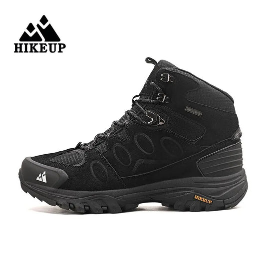 HIKEUP Men's Winter Hiking Boots – Warm & Non-Slip for Cold Weather Adventures