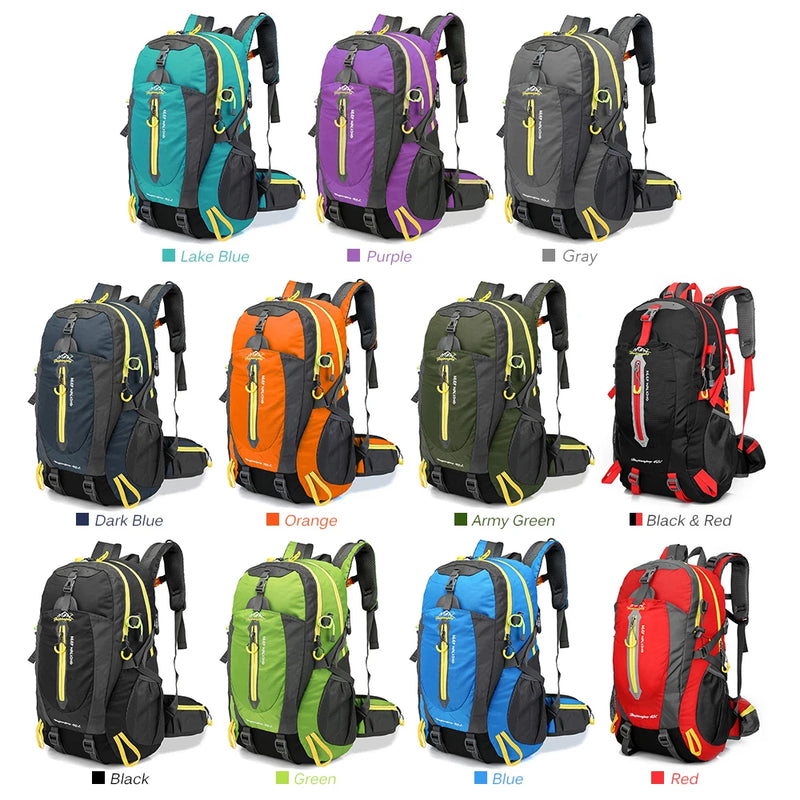 Load image into Gallery viewer, 40L Water-Resistant Travel Backpack for Hiking, Camping Everyday Adventure
