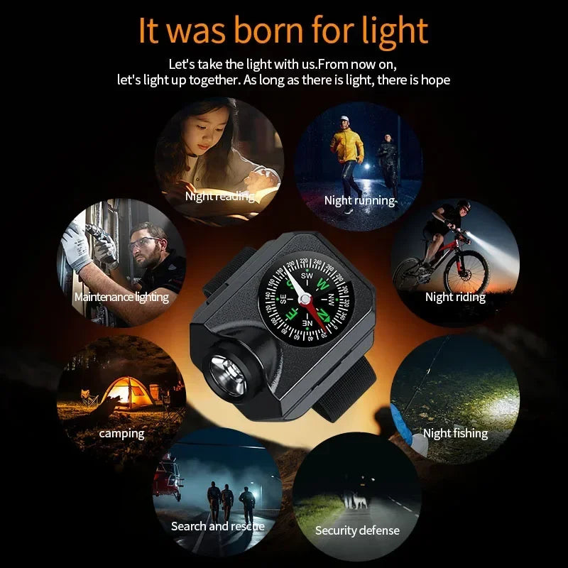 Load image into Gallery viewer, New Outdoor Camping XPG Wrist Light Wildlife Survival Climbing Adventure Compass Watch LED Running Light
