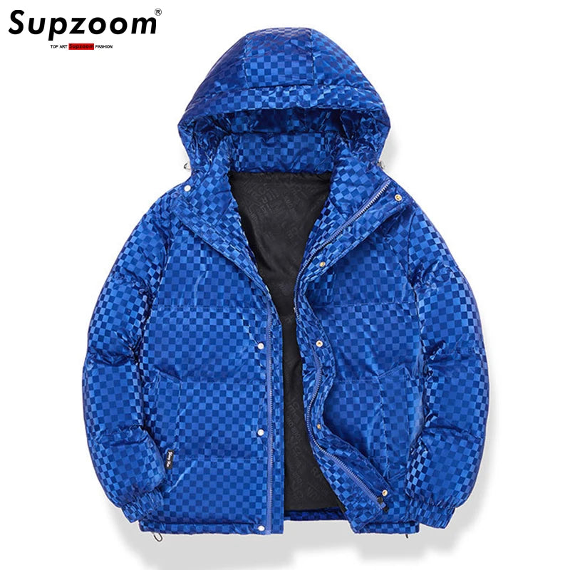 Load image into Gallery viewer, Supzoom New Arrival Casual Mens Winter Trendy Hooded Bread Couple Bright Face Starry Thickened Coat Cotton-padded Jackets
