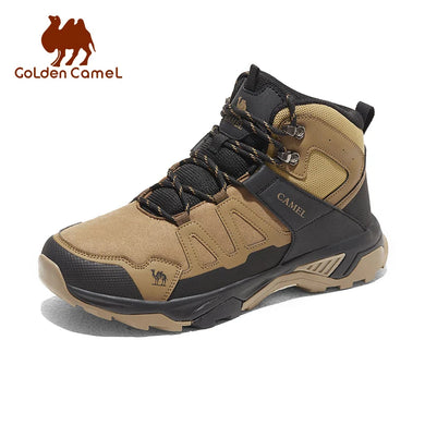 Golden Camel Men’s Waterproof High-Top Hiking Boots – Superior Traction for Winter Treks