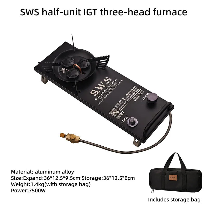 Load image into Gallery viewer, Portable Camping Stove | WELLHIKE IGT Folding Gas Stove with Isobutane Fuel Built-in Ignition

