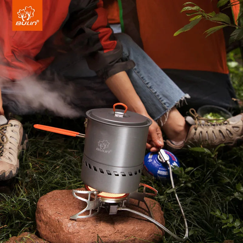 Load image into Gallery viewer, Bulin B15+S2400 Camping Stove &amp; Pot Set | 3800W Folding Gas Stove | Outdoor Cooking Cookware

