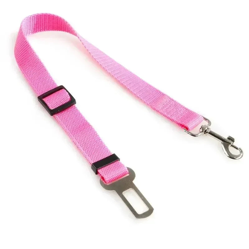 Load image into Gallery viewer, Solid Color Two-in-one Pet Car Seat Belt Nylon Lead Leash Backseat Safety Belt Adjustable Dogs Harness Collar Pet Accessories
