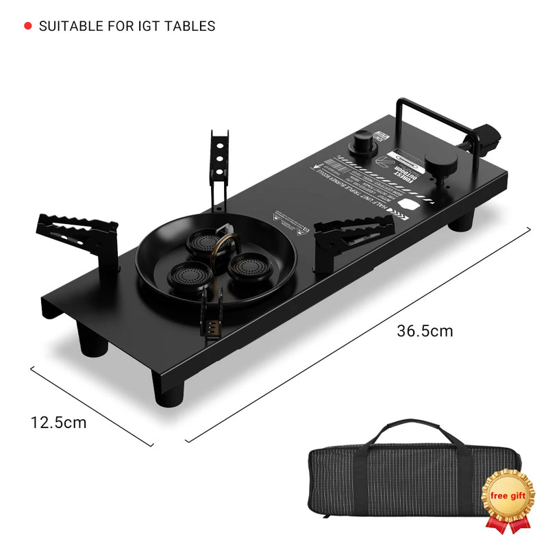 Load image into Gallery viewer, Pandatour Camping IGT Gas Stove | Easy Equipped 0.5-Unit Portable Hiking Stove 6500W
