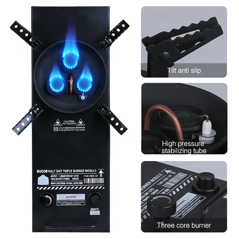 Load image into Gallery viewer, Pandatour Camping IGT Gas Stove | Easy Equipped 0.5-Unit Portable Hiking Stove 6500W
