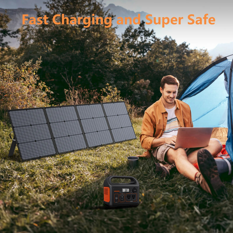 Load image into Gallery viewer, 220W Foldable Solar Panel Kit | 40V Portable Solar Charger | Compatible with Jackery Bluetti EcoFlow
