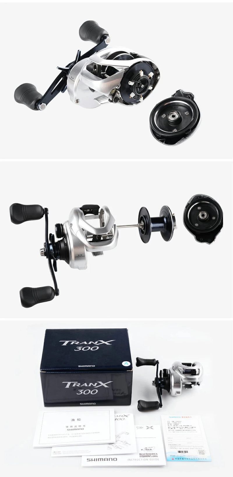 Load image into Gallery viewer, Original Shimano Tranx Baitcasting Reel W Power Handle Saltwater Fishing Reel
