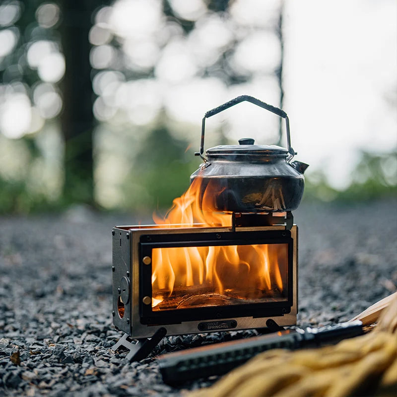 Load image into Gallery viewer, Goout Springhill Mini Fire Pit | Outdoor Camping Firewood Stove Compact Portable Folding Tabletop
