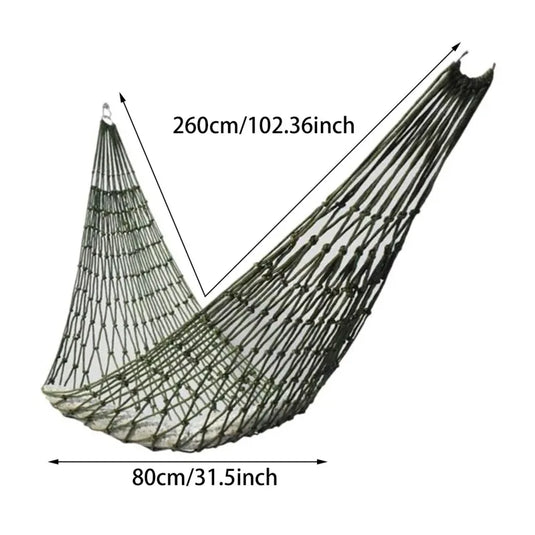 2025 Portable Outdoor Sport Hammock – Lightweight Nylon Mesh Hanging Bed for Camping, Garden, Beach, or Travel