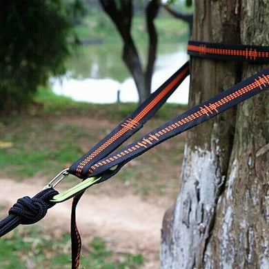 2Pcs Heavy-Duty Hammock Straps – 600lbs Breaking Strength, Adjustable Tree-Friendly Polyester Belts