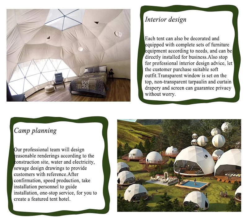 Load image into Gallery viewer, Geodesic Dome Manor greenhouse Tent Leisure Resort Vacation Outdoor Glamping Round Tent Transparent Starry Sky Luxury Hotel Dome
