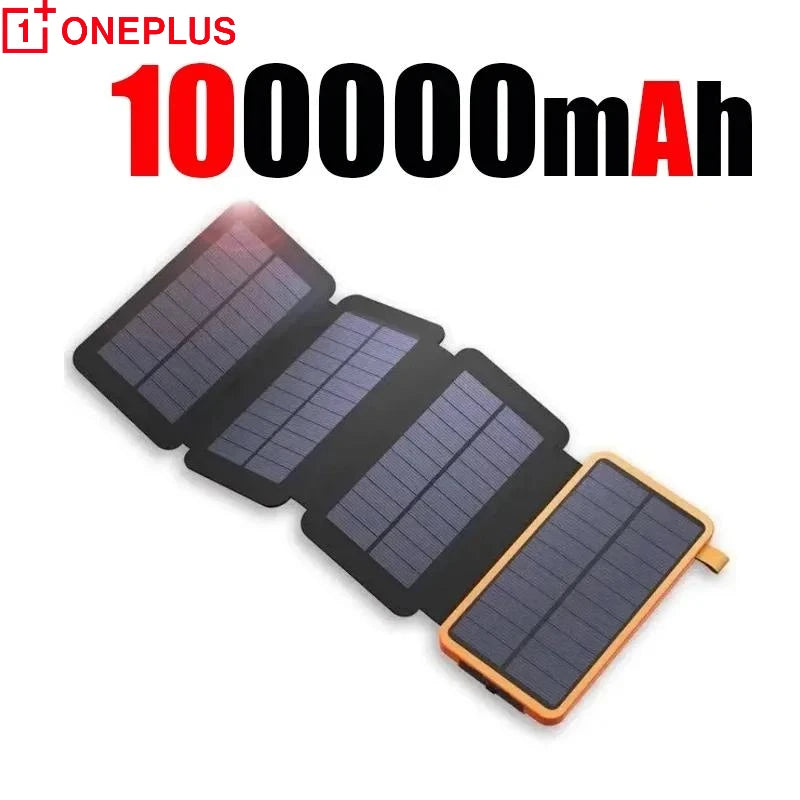 Load image into Gallery viewer, 200000mAh Solar Power Bank | Foldable Panel Fast Charging | Waterproof Outdoor Camping Battery

