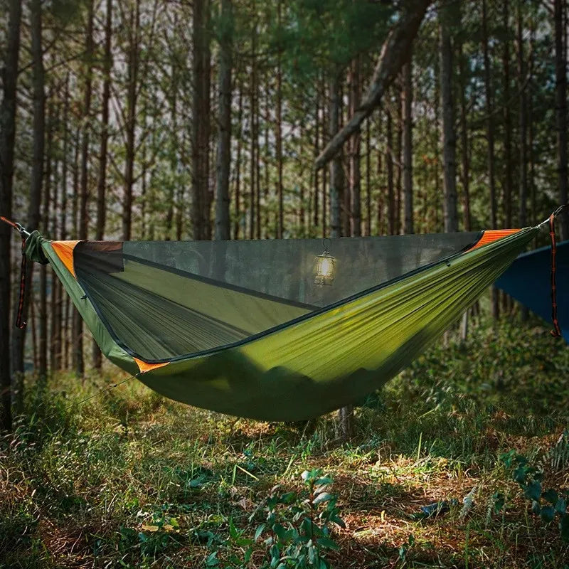 Load image into Gallery viewer, Portable Mosquito Net Hammock – Anti-Rollover, Quick Open Design for Outdoor Comfort
