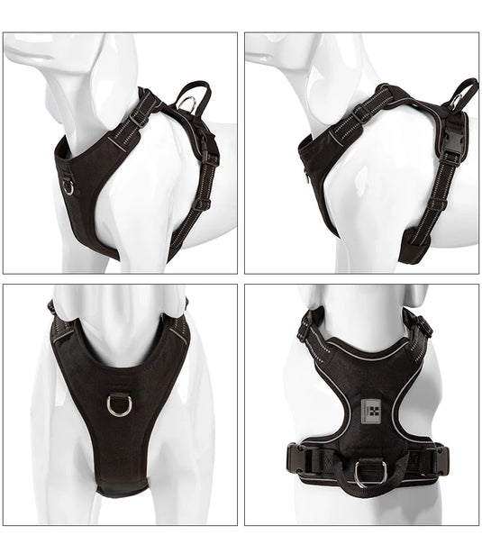 Personalized No-Pull Reflective Dog Harness