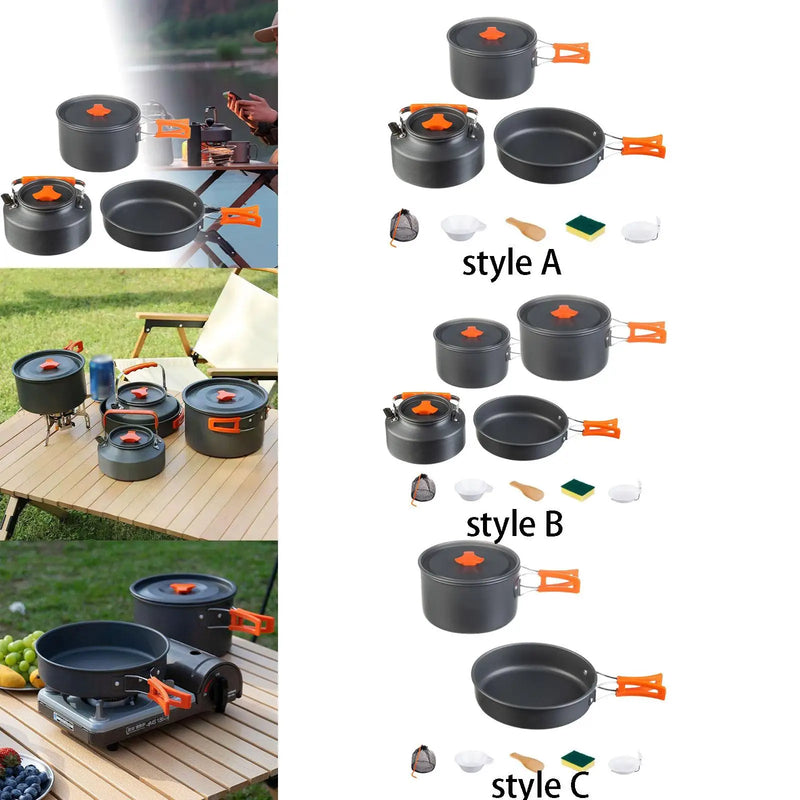 Load image into Gallery viewer, Lightweight Multi-Functional Outdoor Cookware Set for Camping and Backpacking
