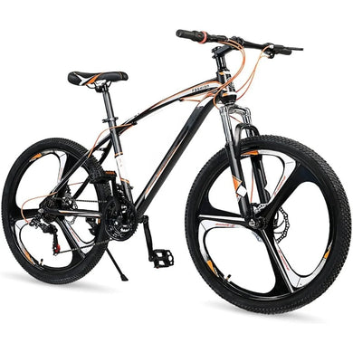 26-Inch Mountain Bike – 21-Speed Carbon Steel Frame with Locking Suspension Forks