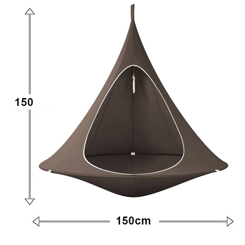 Load image into Gallery viewer, Waterproof Hanging Hammock Swing Chair – Outdoor Travel &amp; Terrace Use
