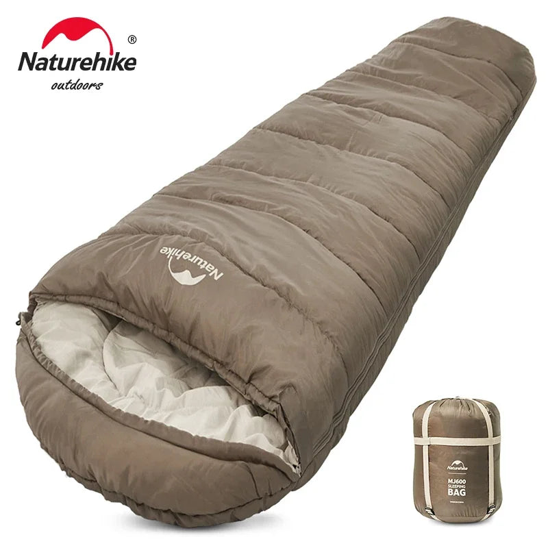 Load image into Gallery viewer, Naturehike Sleeping Bag MJ300 -1℃ Lightweight MJ600 -12℃ Mummy Sleeping Bag Outdoor Camping Cotton Winter Sleeping Bag
